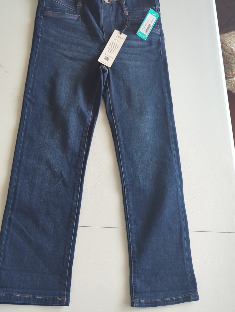Liverpool GIA Cropped Jeans in Indigo Wash